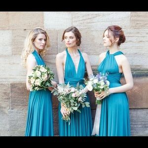 Dessy Twist Wrap Bridesmaid Dress